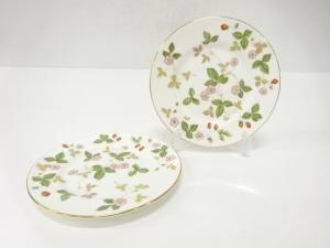WEDGWOOD　ウェッジウッド　ワイルドストロベリー　プレートペア(15センチ)　洋食器